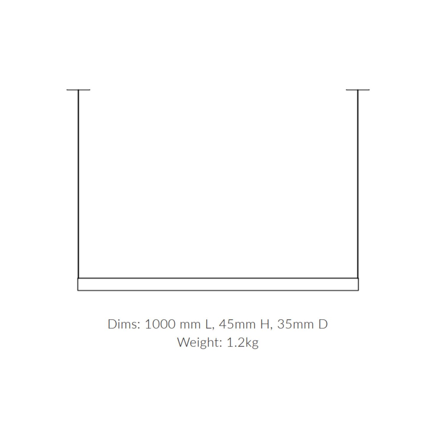 Margin Linear 100 Iron Grey